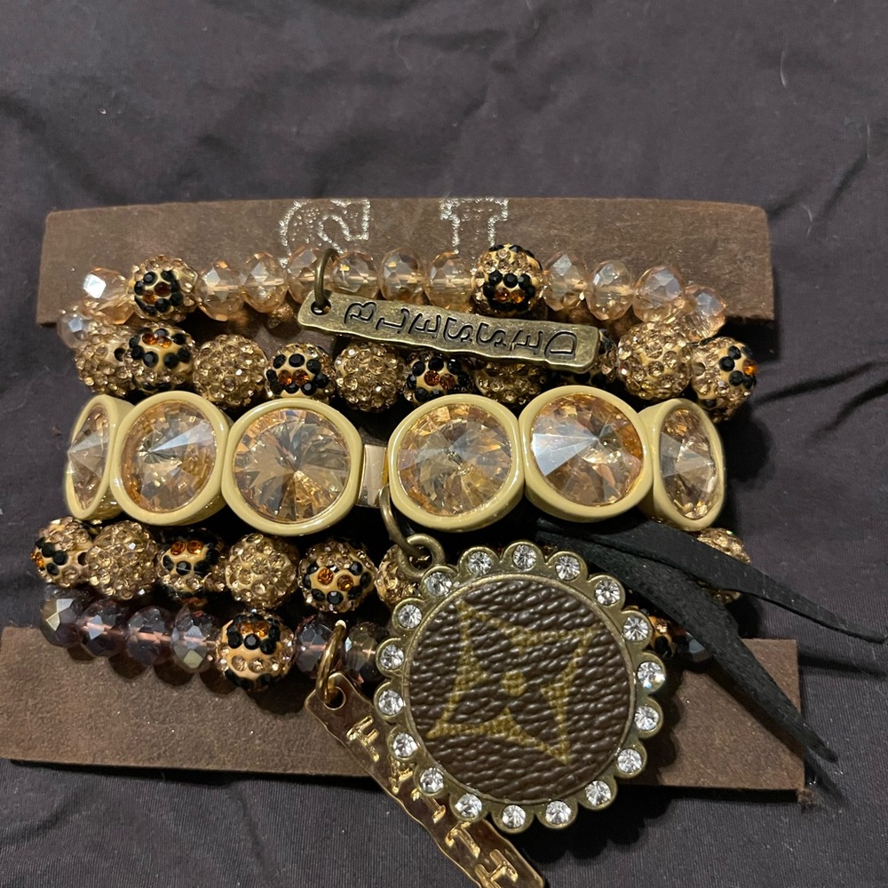 UPCYCLED stacker bracelet with charm from Sandra Lang